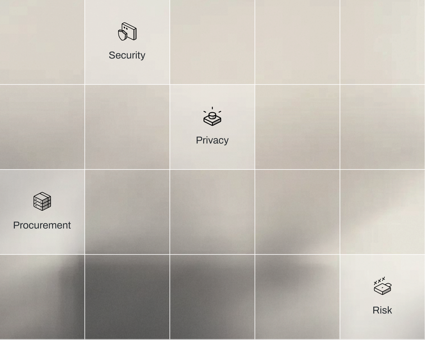 Security, privacy, procurement and risk teams connected around enterprise data